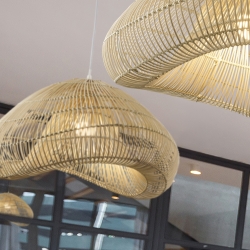 Подвесной светильник Sabah из натурального ротанга 55CM
