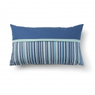 BLEU Cushion 30x50 ткань синяя полоса комбинация AA1330J26