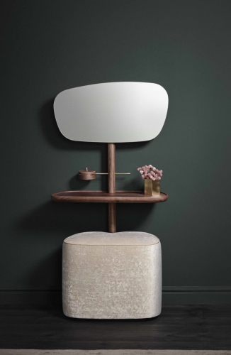 Пуф к туалетному столику Nomon-home TOCADOR POUFF (оловянно-серый)