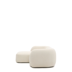 Модульный 2-местный диван Martina в экрю шенилле с левым шезлонгом 230 см