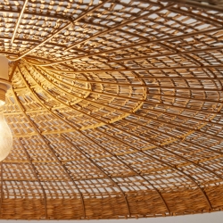 Потолочный плафон Cruilles из натурального волокна с натуральной отделкой, 100 см