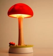 Сенсорная Лампа-зарядка "Mushroom", Red