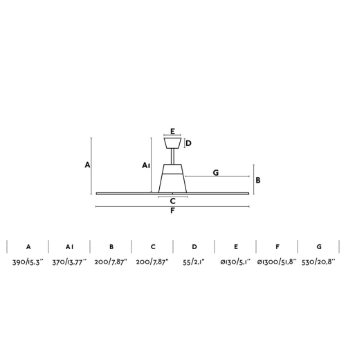 Коричневый потолочный вентилятор Typhoon