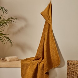 Deya baby towel cape in mustard cotton