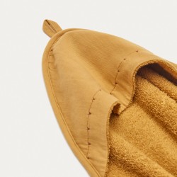 Deya baby towel cape in mustard cotton