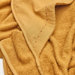 Deya baby towel cape in mustard cotton