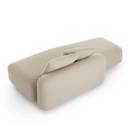 Уличный модульный диван Mass SEAT 02 + BACKREST 03