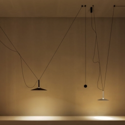 Люстра Milana Contrapeso 32 с противовесом перламутрово-белая