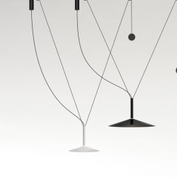 Люстра Milana Contrapeso 32 с противовесом перламутрово-белая