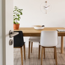 Настенные часы Nano белый/дуб