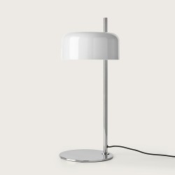 Настольная лампа Lalu хром - белый