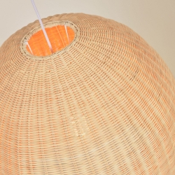 Потолочный плафон из ротанга Druciana с натуральной отделкой Ø 60 см