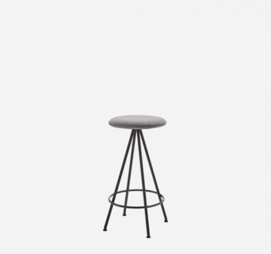 Полубарный табурет Sun с мягким сиденьем