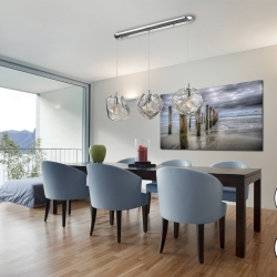 Подвесной светильник Petra 3L E27 хром