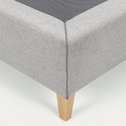 Кровать Nikos 90x190 серая