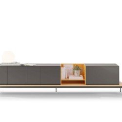 Тумба под ТВ Lauki с основанием из натурального дуба