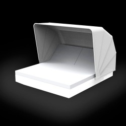 Кровать Vela c 2 наклонными спинками и складным навесом LED