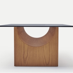 Столик Vestige дерево/стекло