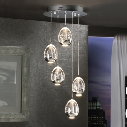 Люстра Rocio LED 5L DIM хром