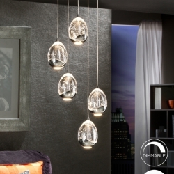 Люстра Rocio LED 5L DIM хром