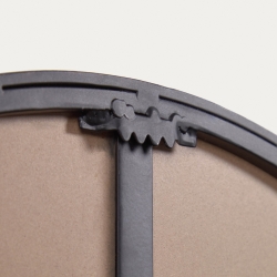 Зеркало с вешалками Vianela 70 х 51 см черное