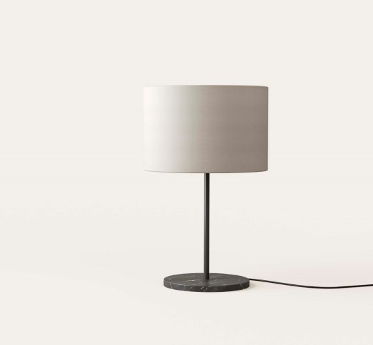 Настольная лампа Hedra черный металл / абажур 801011/31