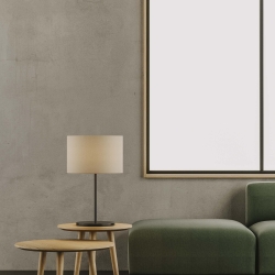 Настольная лампа Hedra черный металл / абажур 801011/31