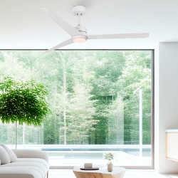 NU LED Потолочный вентилятор с освещением, белый Ø1320MM 3 ЛОПАСТИ 18W 3000K