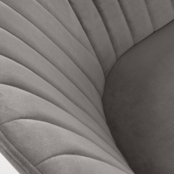 Стул Herbert серый бархат