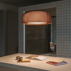 Подвесной светильник Gong коричневый