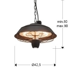 Электронагреватель полоточный с подсветкой Heat Vintage 1500W