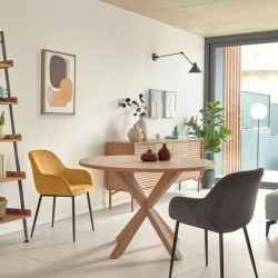 Стул Konna горчичный вельвет