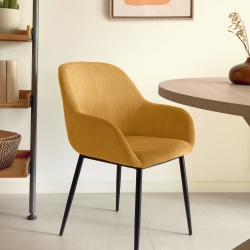 Стул Konna горчичный вельвет