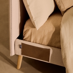 Кровать Lydia 160х200 бежевая