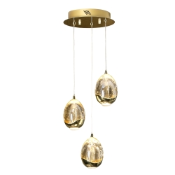 Люстра Rocio LED 3L Ø25 золотая