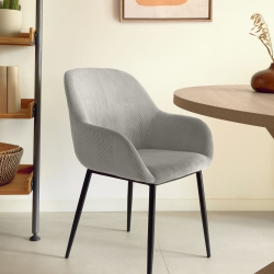 Стул Konna светло-серый вельвет
