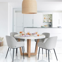 Стул Konna светло-серый вельвет