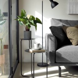 Журнальный столик Vidalita черный металл 56,5 x 35 cm