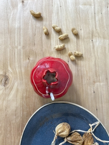 Сахарница с крышкой и ложкой керамика Terra Design GRNT01