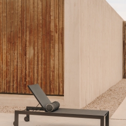 Canutells Алюминиевый шезлонг с черной отделкой