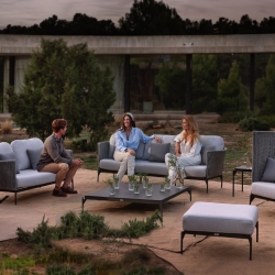 Кресло с высокой спинкой Boston LIGHT GREY