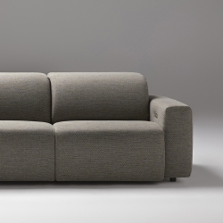 Модуль с левым подлокотником Cosmopol Relax с электро реклайнером, обивка LISBOA ESMERALDA F6228