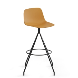 Барный стул Maarten Swivel Bar Stool Base пластиковая низкая спинка