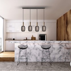 Подвесной светильник Micron 4L золотой/черный