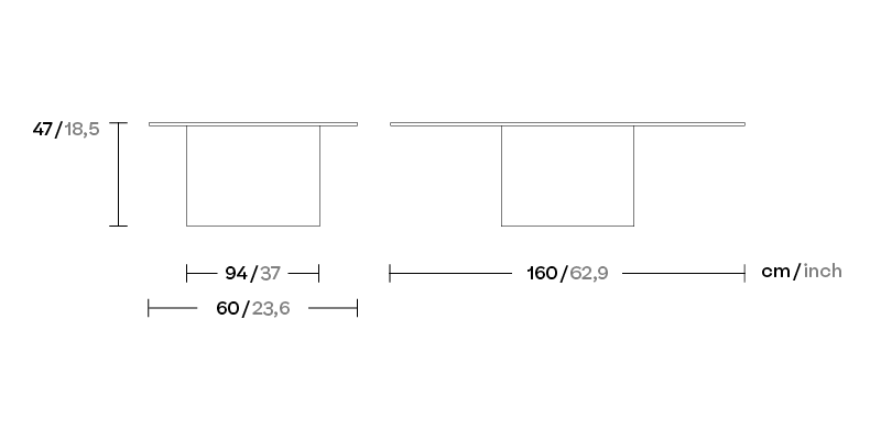 Стол+Основа для зонтика от солнца Kettal Objects KS5703000