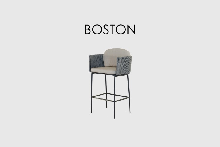 Барный стул Boston LIGHT GREY