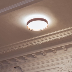 Плафон Alina Ø37 серый/золотой