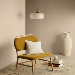 Чехол на подушку Minec бежевый 100% лен 45 x 45 см