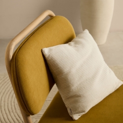 Чехол на подушку Minec бежевый 100% лен 45 x 45 см