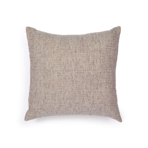 Чехол на подушку из льна и хлопка Casilda коричневого цвета 45 x 45